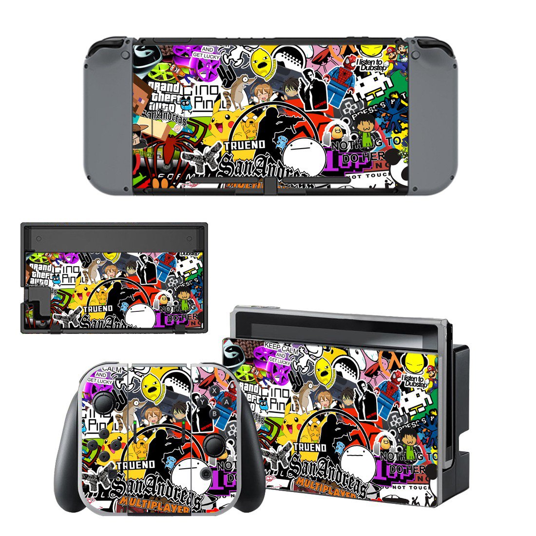 Bomb sticker Nintendo switch console sticker skin