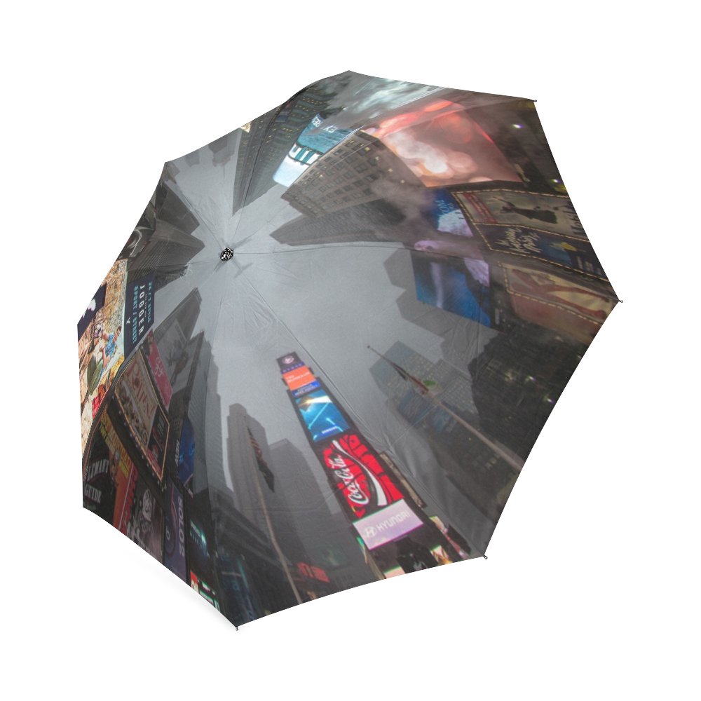 Times Square New York USA A View From Below Foldable Umbrella 8 ribs