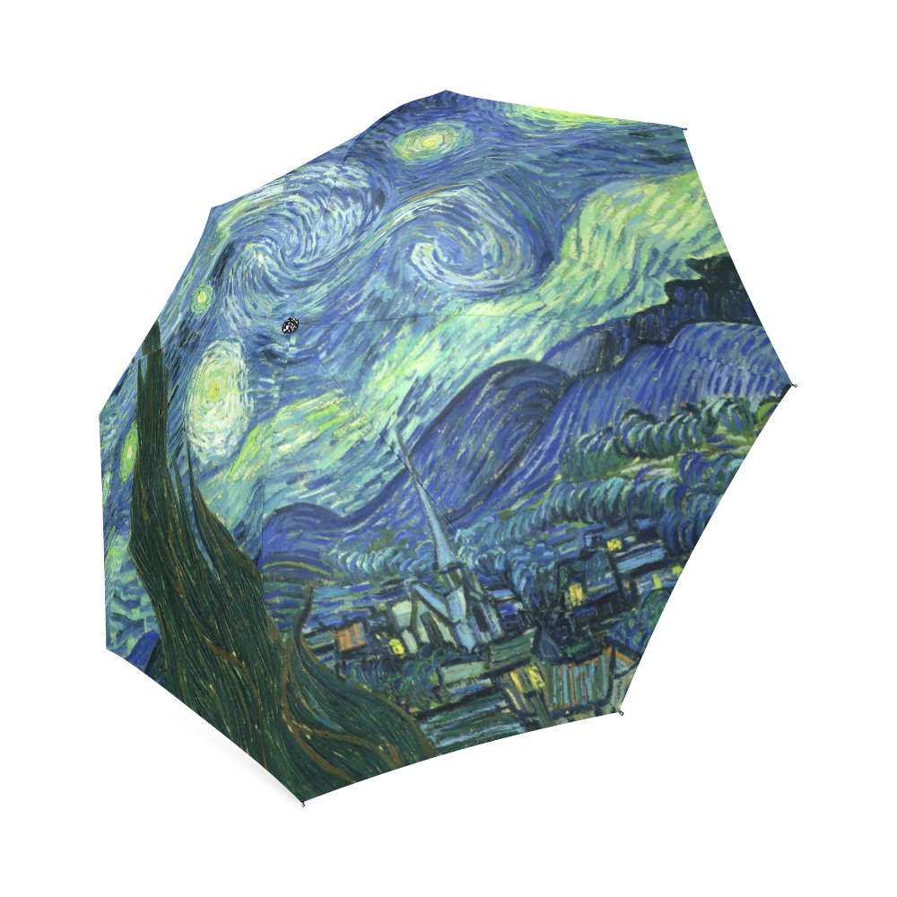 Starry Night Vincent Van Gogh Foldable Umbrella 8 ribs