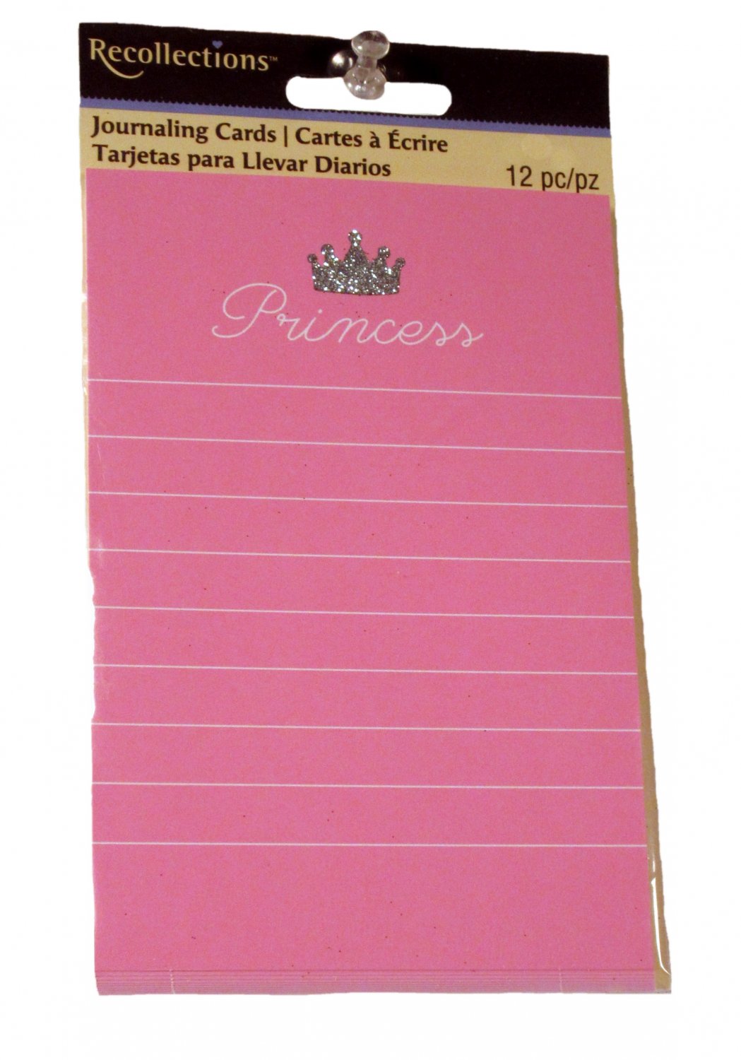 Recollections Pink Princess Lined Journal Cards