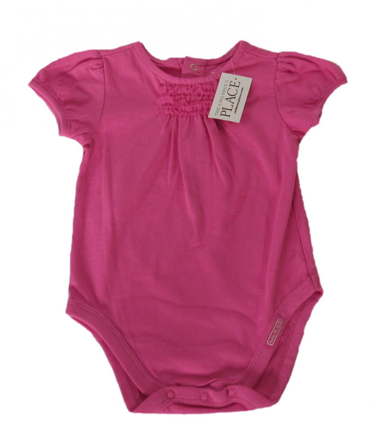 The Children's Place Infant Girls Pink Short Sleeve Bodysuit 3-6 Months