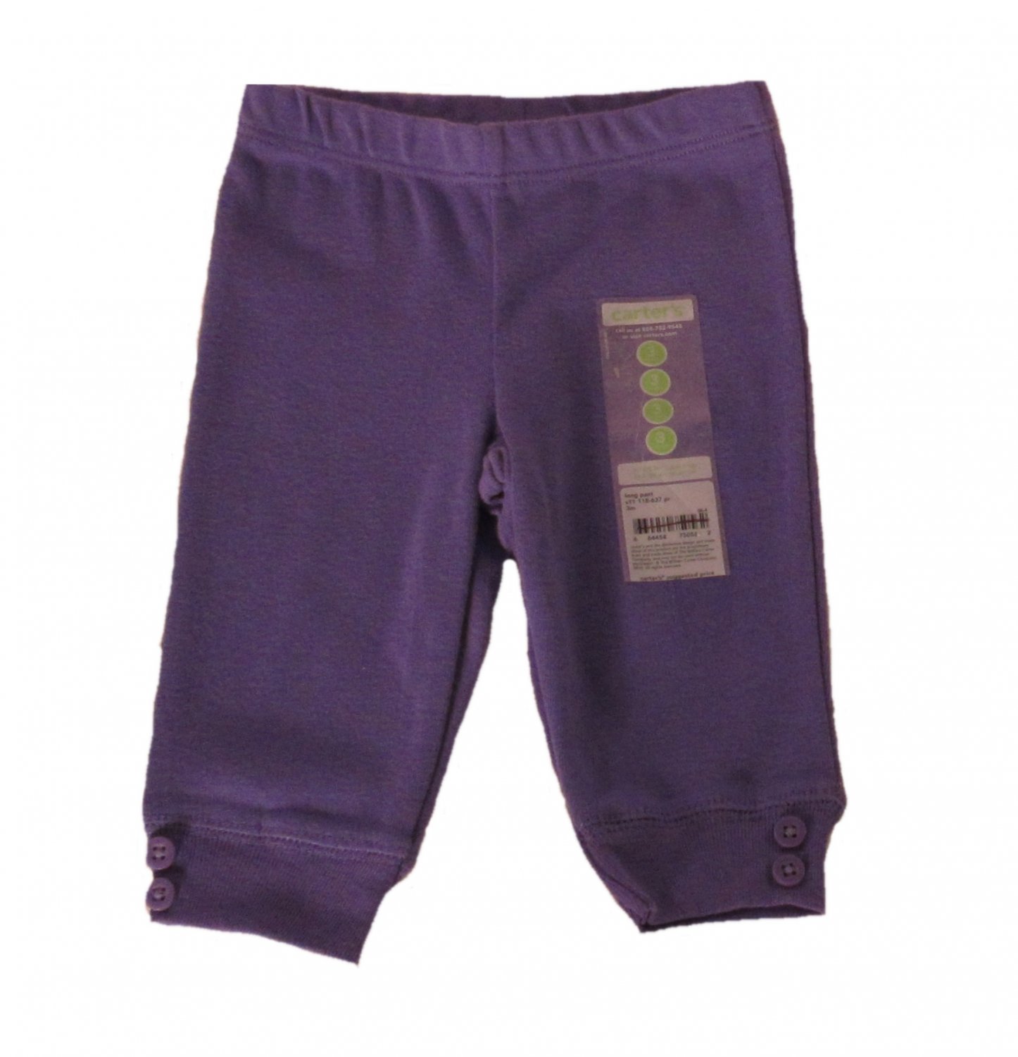 Carter's Infant Girls Purple Long Pants 3 Months
