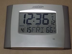 ATOMIX 00562 ATOMIC CLOCK MISSING BATTERY COVER