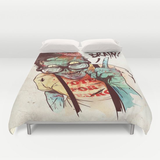 Use your brain skull Duvet cover full size 1L6SUTe