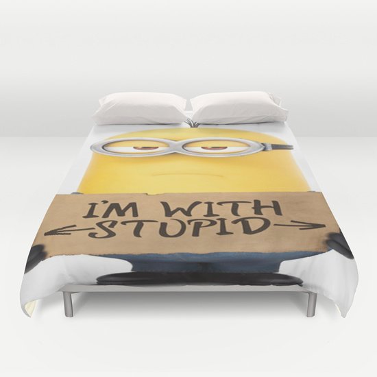 Funny minion DUVET COVERS for QUEEN SIZE 1Kd6UWc