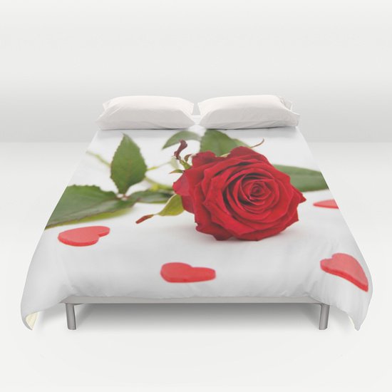 BEAUTIFUL RED ROSE Duvet cover full size 1isQyTO