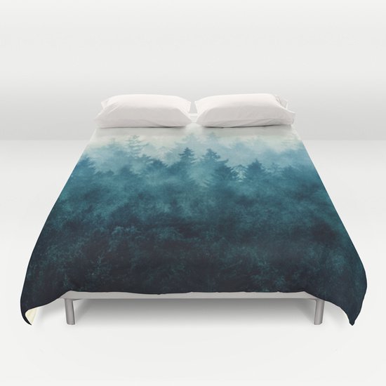 BLUE FOREST DUVET COVERS for QUEEN SIZE 1Lhx2Vk