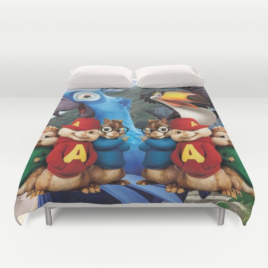 CUTE CHIPMUNK DUVET COVERS for KING SIZE 1QizGJL
