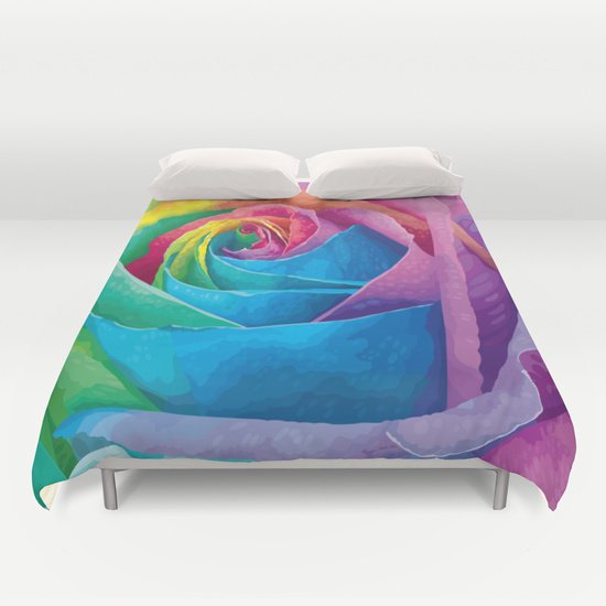 COLORFUL ROSE DUVET COVERS for QUEEN SIZE 1McEzmN