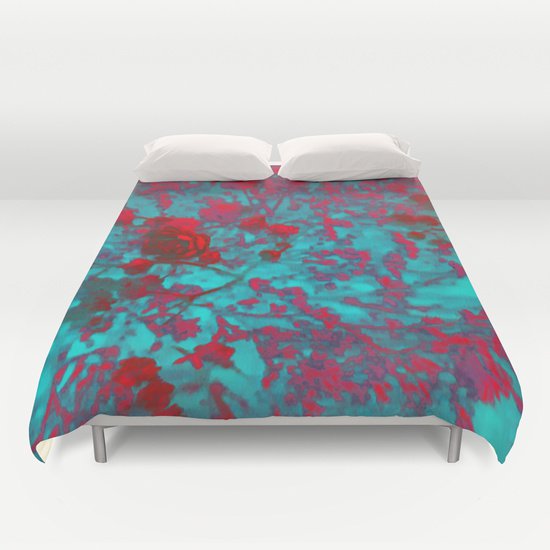 RED BLUE ROSES DUVET COVERS for FULL SIZE 1YdvnoT