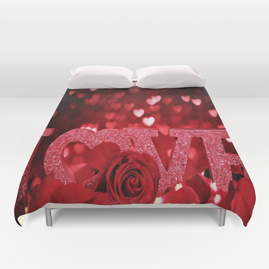 I LOVE ROSES DUVET COVERS for FULL SIZE 1UYIFGI
