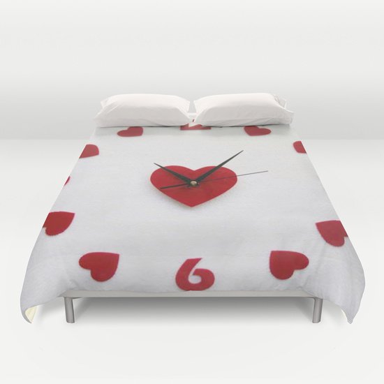 CLOCK OF LOVE DUVET COVERS for KING SIZE 1Ms5gS1
