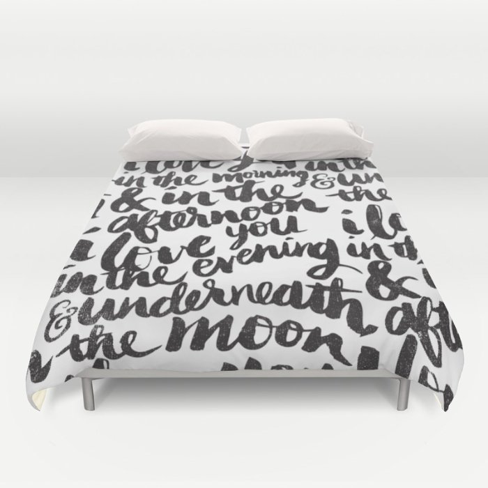 I love you in the morning DUVET COVERS for FULL SIZE 1NQtPIA
