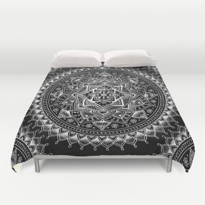 DUVET COVERS White Flower Mandala for QUEEN SIZE 1sH6whD