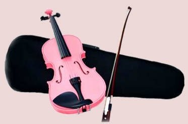 4/4 Violin with Accessories & Case Full Size, Pink