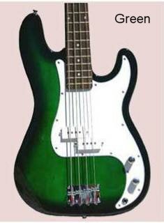 Bass Guitar, Green