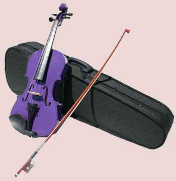 4/4 Violin with Accessories & Case Full Size, Purple