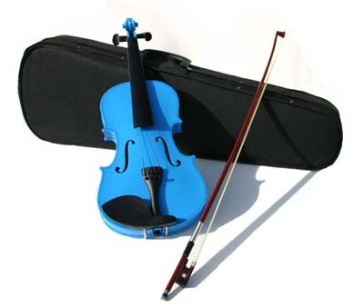 4/4 Violin with Accessories & Case Full Size, Blue