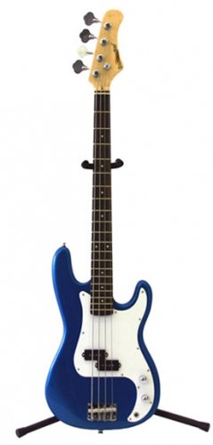 Bass Guitar, Metallic Blue