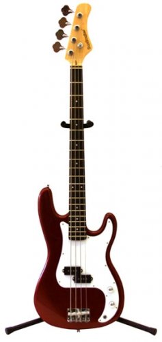 Bass Guitar, Metallic Red