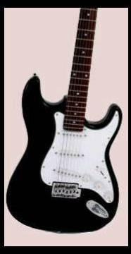 39" Electric Guitar, Black