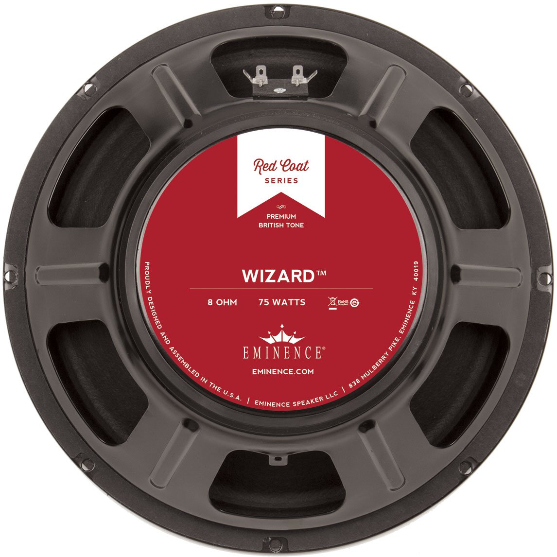 Eminence Red Coat The Wizard 12" Guitar Speaker 75W 16 Ohm