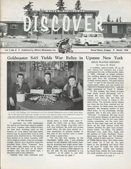 Discover Newsletter- White's Electronics March 1968