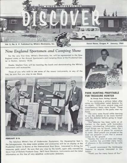 Discover Newsletter- White's Electronics January 1969