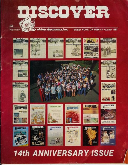 Discover Newsletter- White's Electronics 1980 14th Anniversary issue