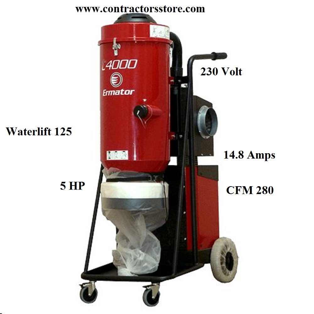 Dust Extractor HEPA Concrete Grinding - 230V
