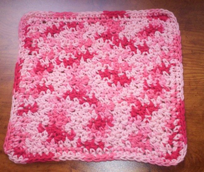 100% Cotton Crochet Dishcloth Florals