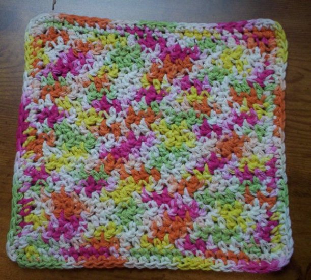 100% Cotton Crochet Dishcloth Lazy Daisy