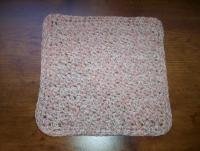 100% Cotton Crochet Dishcloth Neopolitan Twist