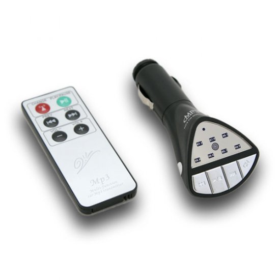 Car FM Modulator with USB Port & Infrared Red Remote Control (#FM30)