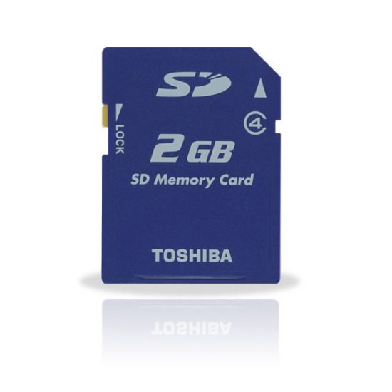 Toshiba 2GB SD Card 4MB/Sec High Speed (#SD05)