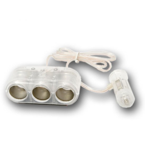 Car Cigarette Cigar Socket 1 to 3 Splitter (#CS19)
