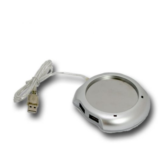 4 Port USB Hub and 60 Degree Celcius Cup Warmer (#HU38)