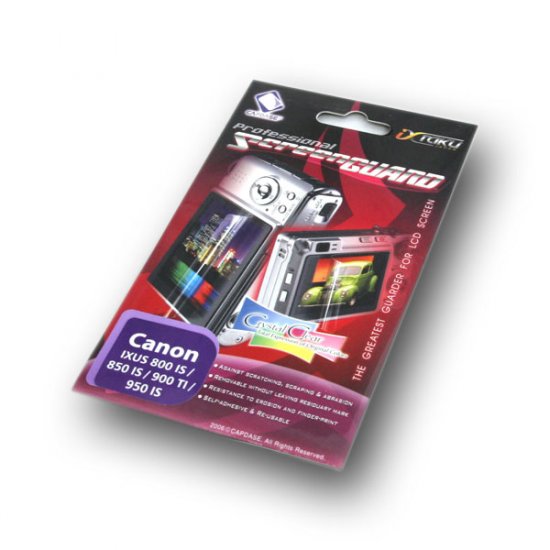 Capdase Screen Guard Protector for Canon IXUS 800 IS/850 IS/900 TI/950 IS (#SP25)