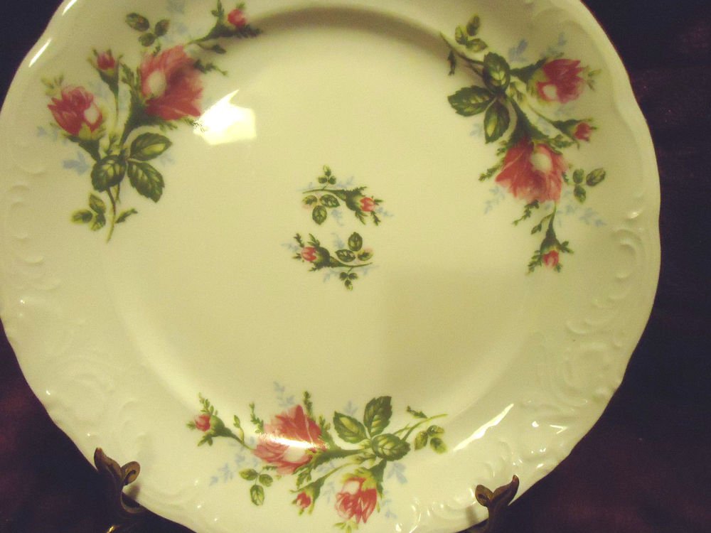 10" ROYAL KENT POLAND BAVARIAN ROSE LARGE DINNER PLATE .....GREAT CONDITION