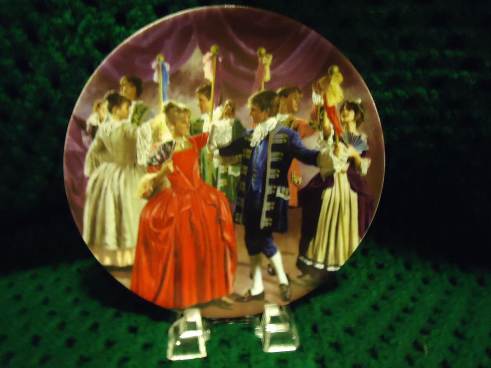 GRIMMS TALE "SHOES THAT WERE DANCED TO PIECES" GERMAN PLATE/6TH IN SERIES/IN BOX
