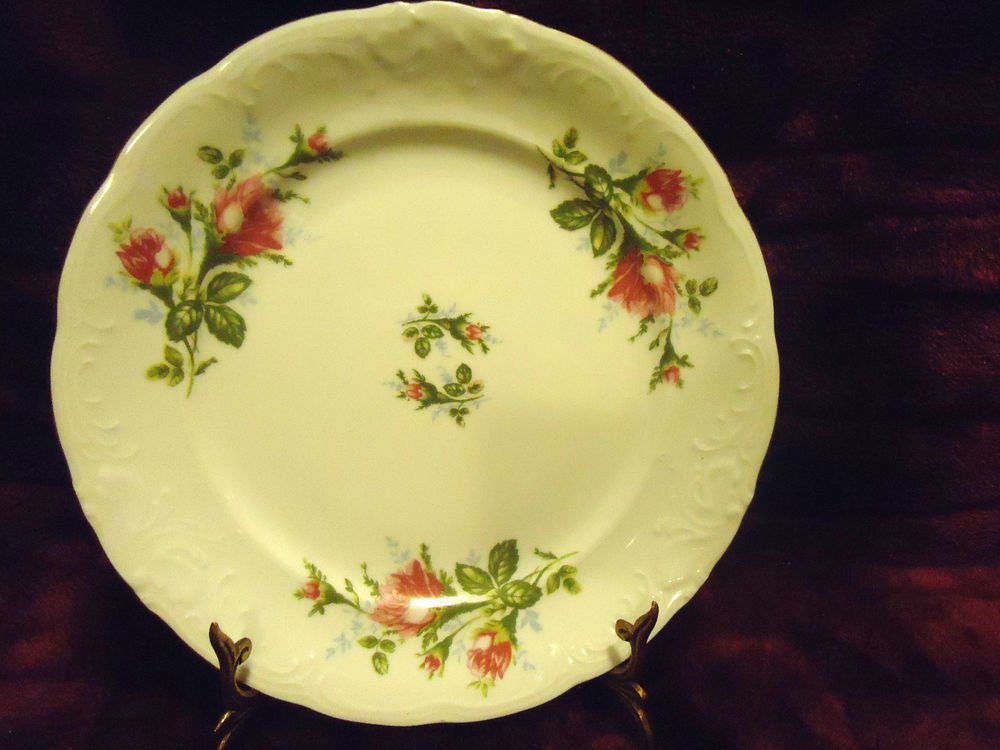 UNIQUE ROYAL KENT POLAND BAVARIAN ROSE BREAD/BUTTER PLATE .....GREAT CONDITION