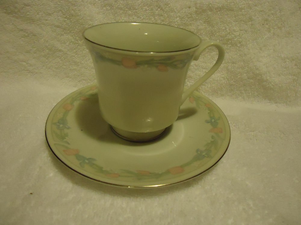 FOOTED CUP & SAUCER...ILLUSIONS BY EXCEL..