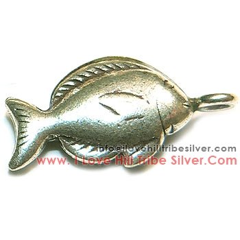 5 Thai Fish Charms By I Love Hill Tribe Silver