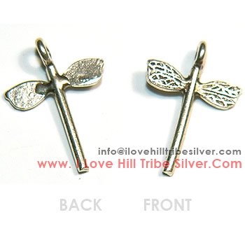 10 Dragonfly Charms By I Love Hill Tribe Silver