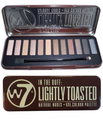 W7 Eye Colour Palette, "In The Buff" Lightly Toasted