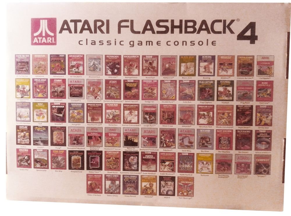 Atari Flashback 4 Classic Console Game New 75 Games 2 Controllers