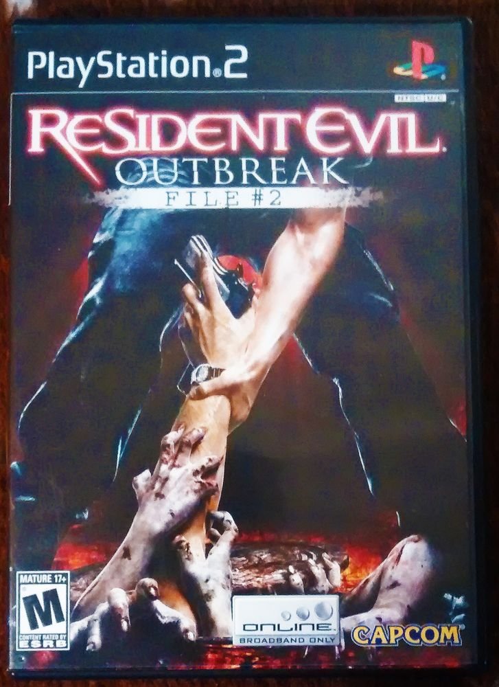 Resident Evil Outbreak File #2 (Sony PlayStation 2, 2005) COMPLETE