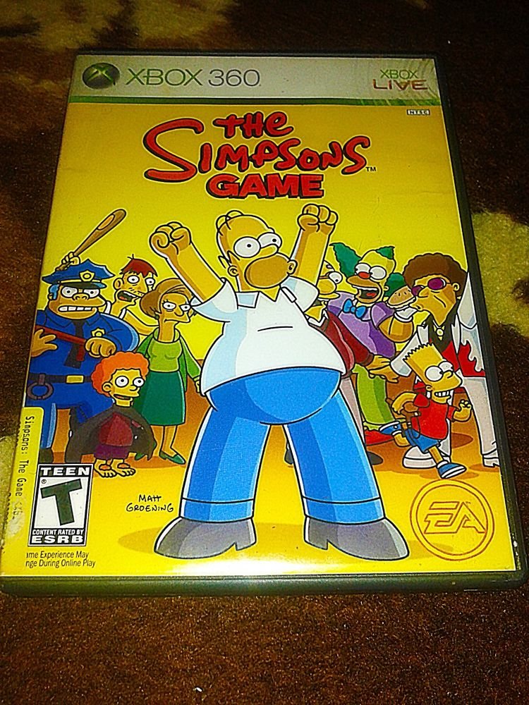 The Simpsons Game - Microsoft Xbox 360 COMPLETE CIB