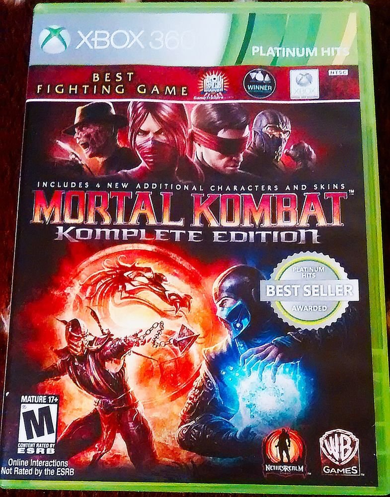 Mortal Kombat Komplete Edition (Xbox 360, 2012) Complete Very Good Condition