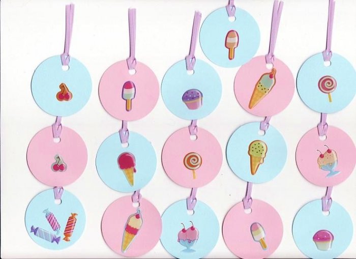 Set of 16 Sweet Treats Gift or Hang Tags